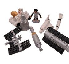 Space Toon By Safari Ltd Astronaut Play Figures Shuttle Vehicles Toys 9 Ct