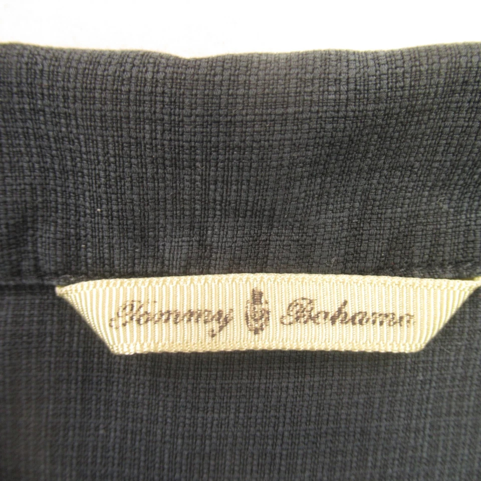 Tommy Bahama Shirt Mens 2XL Silk Short Sleeve Button Front Lightweight Black - Image 4 of 4