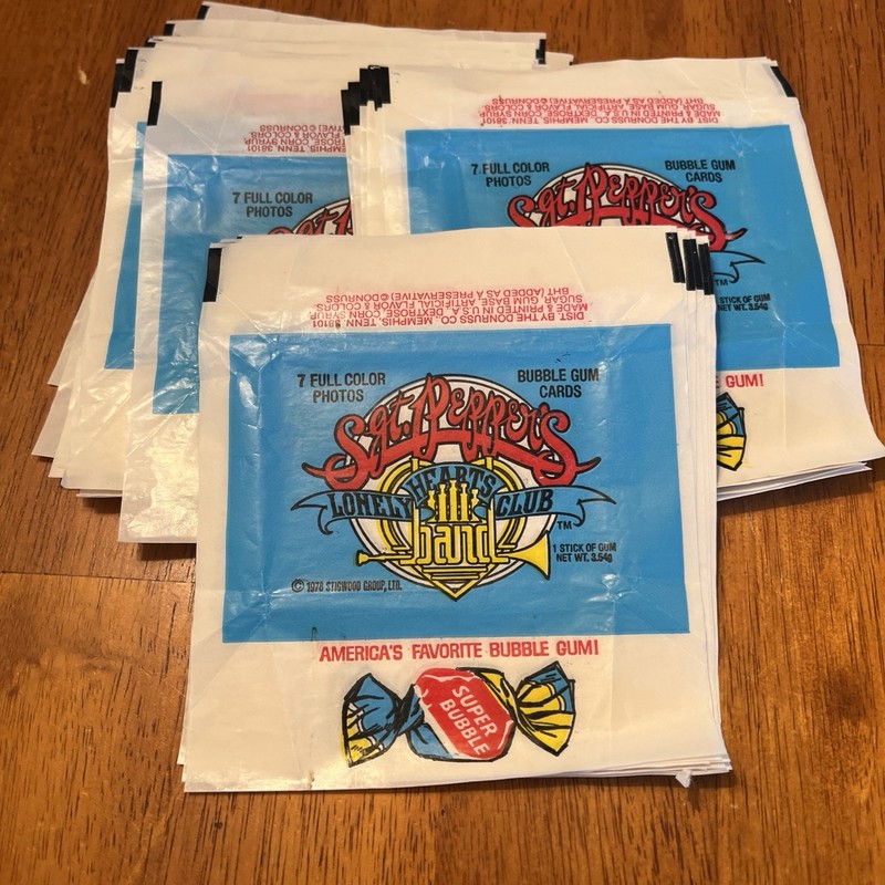 Sgt. Peppers Lonely Hearts 1978 EMPTY Donruss Lot Of 30 Wrappers