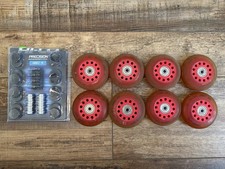 Labeda 80mm Union Soft Inline Roller Hockey Wheels 8pc w/ Bearings Set