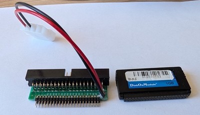 DOS, Windows 3.11, 95, 98 44pin DOM disk-on-module 1 GB SSD + IDE 40pin adapter
