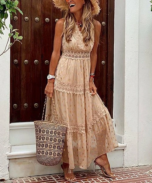 Empire style top maxi dresses