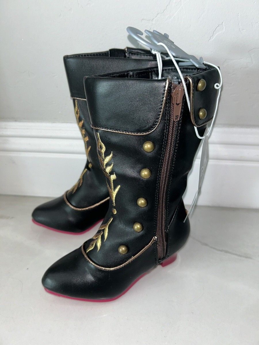 New Disney Store Anna Frozen Princess Boots Shoes 9/10