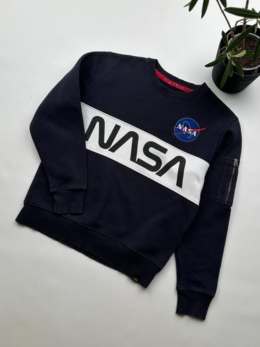 Alpha Industries NASA Sweatshirt Men’s Size S - 第 1/9 張圖片