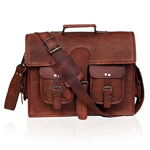 Leather Laptop Messenger Bag Best Computer Satchel Handmade Bags for