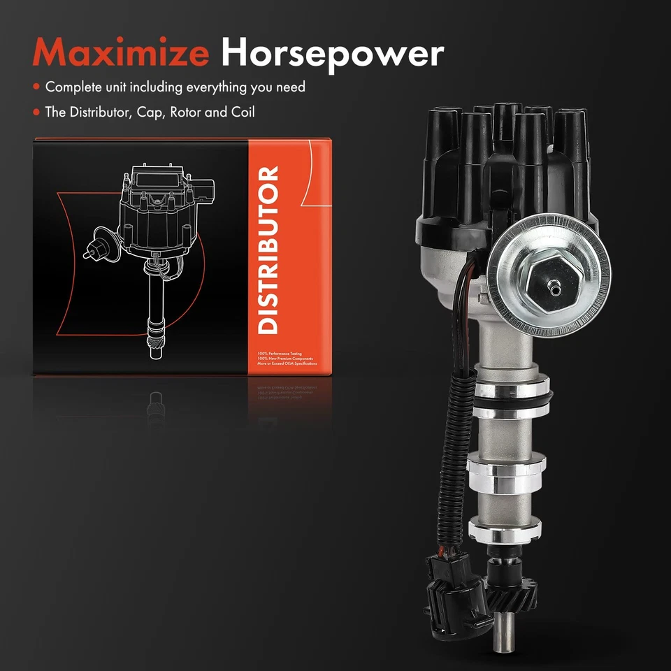 Distribuidor de encendido con tapa y rotor para Ford F-100 F-150 F-250 F-350 5,9 L 6,4 L Foto 2 de 4