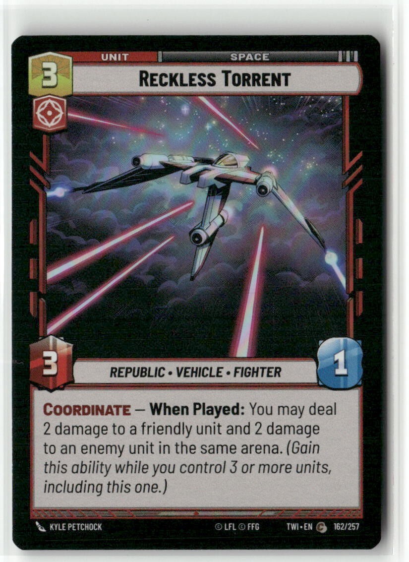 Reckless Torrent Foil - TWI - Star Wars Unlimited