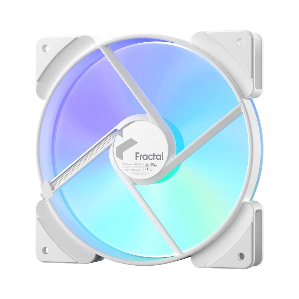 Fractal Design Prisma AL-14 ARGB PWM White 1700 RPM 4-pin PWM 12 V - Image 2 of 4