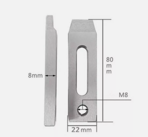 Filo EDM Acciaio Inox Jig Holder Morsetto 70-90mm M8 Vite CNC Tornio Artiglio 2pz - Foto 6 di 9