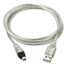 1m USB Male to Firewire IEEE 1394 4-Pin Male iLink Adapter for DCR-TRV75E