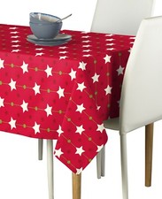 Christmas Stars Red Signature Tablecloth - Assorted Sizes