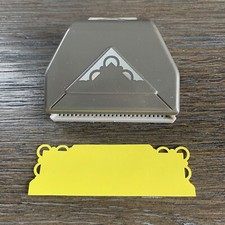 Stampin' Up Scallop Corner Trim Paper Punch Flat Slim Lever - Does not lock