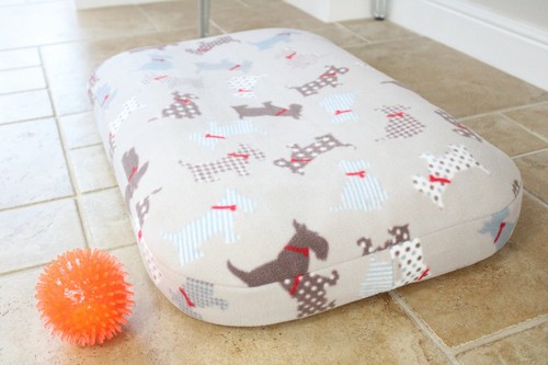 Bean Bag Dog Bed, Small Cushion Mattress Dog Bed, Washable Nesting Puppy Bed. - Picture 5 of 11