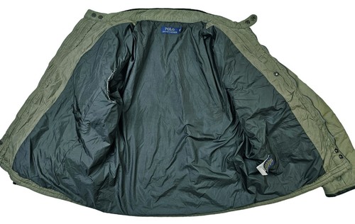 *HOT Men's POLO RALPH LAUREN @ SPORTS BIKER Slim QUILTED OLIVE GREEN Jacket XXL - Picture 14 of 18