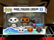 Funko POP Vinyl Disney 100 Aristocats Marie Toulouse Berlioz 3 Pack DAMAGEDBOX