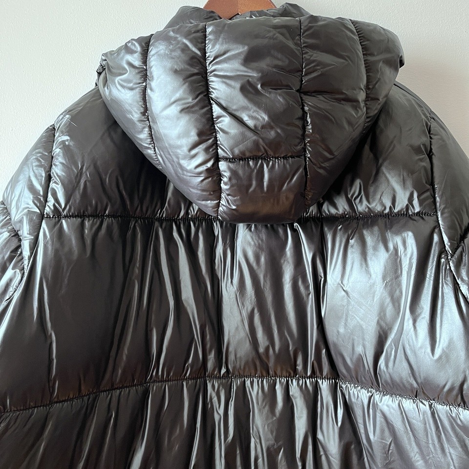 NWT H&M Women’s Black Puffer Hooded Winter Coat Sz XL eBay