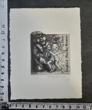 WUNDERKAMMER C EXLIBRIS 713 " MARIONETTA " - * ROEL SLABBINCK * - C SIGNED