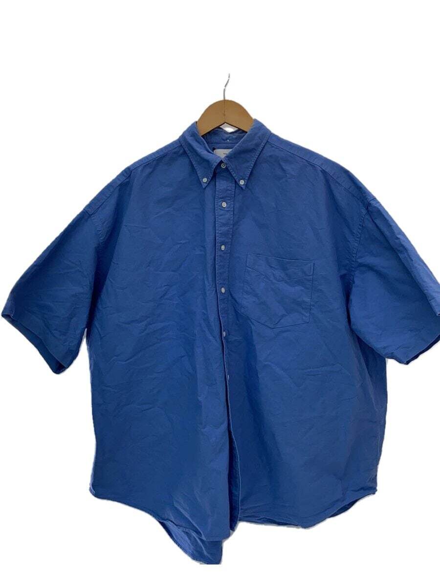 Graphpaper Short Sleeve Shirt FREE Cotton BLU Plain gm231-50231b 