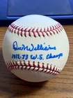 DICK WILLIAMS 3 SIGNED AUTOGRAPHED OML BASEBALL! Athletics!  "1972-73 WS Champs"