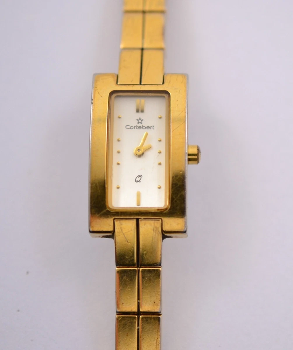 Vintage Lady s Women s CORTEBERT QUARTZ Gold Plate Swiss Made Wristwatch