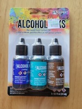 Ranger Tim Holtz Alcohol Inks Indigo/Mermaid/Teakwood