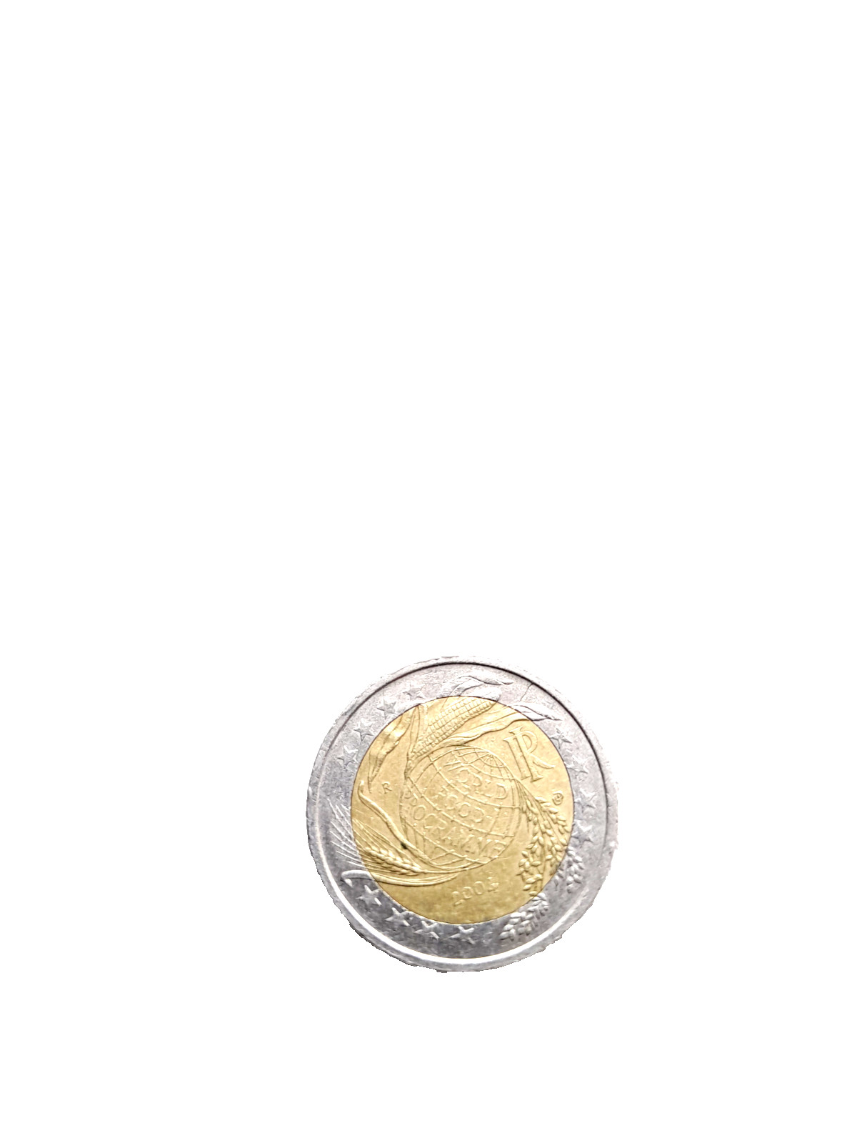 Pièce de 2 euros Italie  2004 World Food Programme  ( Très  rare )