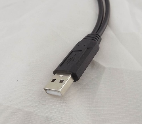 10x USB 2.0 A Male To 2 Dual USB Female Y Splitter Hub Power Cord Adapter Cable - Picture 3 of 3