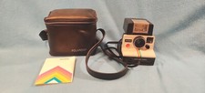 Vintage Polaroid SX-70 OneStep White Rainbow Stripe Instant Camera  Case