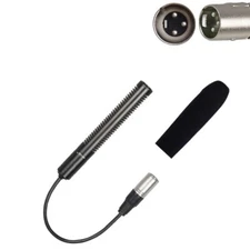 XLR 3Pin Camera Interview Microphone Vidicon Recording Mixer 48V Phantom Studio