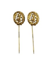 Gold &ldquo;DSB" Deutsche Sport Bund Stickpin by Steinhauer & Luck