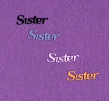 SISTER 2 die cuts scrapbook cards