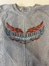 NEW PREWASHED BIG DOG MOTORCYCLES GREY MUSCLE SHIRT