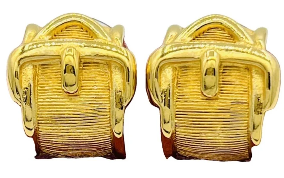 Vintage CHRISTIAN DIOR Vergoldet Ohrringe/Ohrstecker,Vintage Schmuck 6g1.50cm.