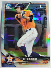 Alex Mckenna 2018 Bowman Chrome #99 Refractor Rookie Card First 1st Astros