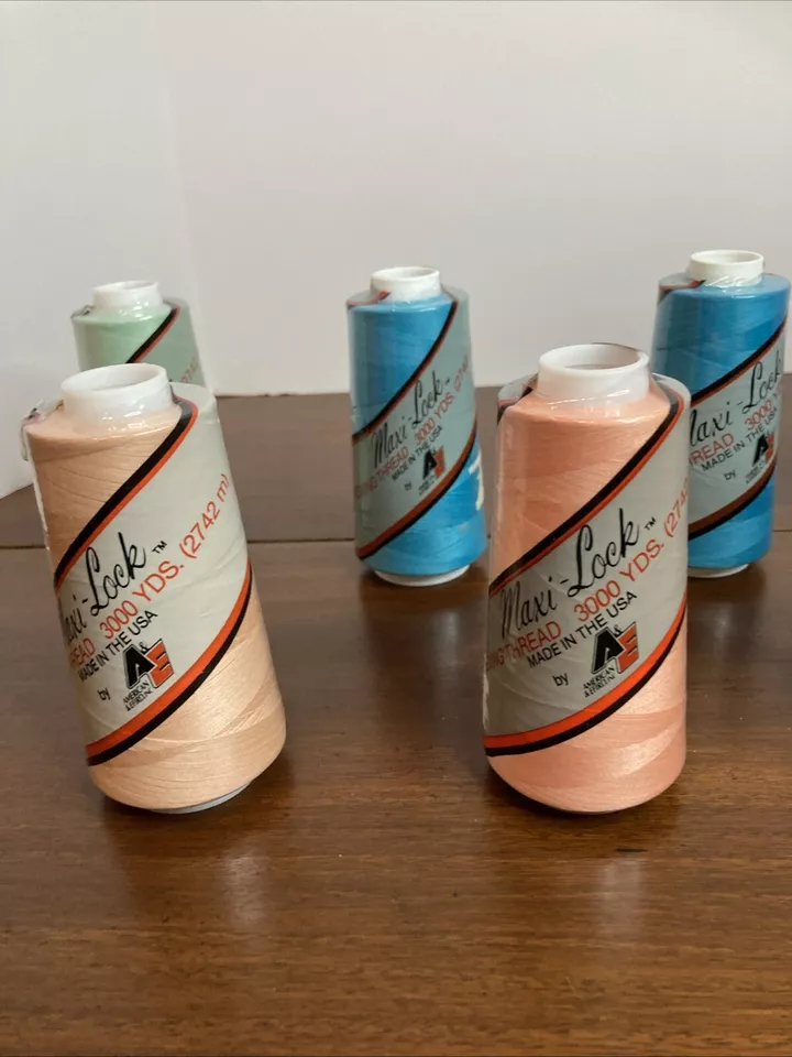 Serger Thread 3000 Yard Cones Maxi-Lock 10 Colors Unopened - Image 2 of 4