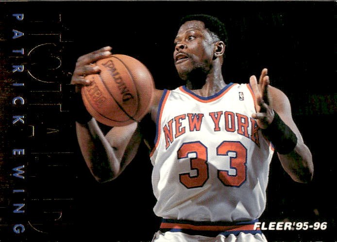 Card Basket Fleer European 1995/96 # 199 Patrick Ewing New York Knicks Total D