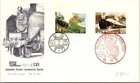 Japan FDC 1975 SC #1190-1 Japanese Steam Locomotive Series - JPS Cachet - J24052