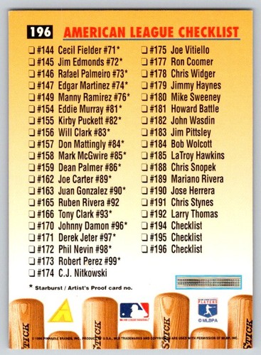 Cal Ripken Jr - 1996 Pinnacle #196 - Baltimore Orioles - Picture 2 of 2