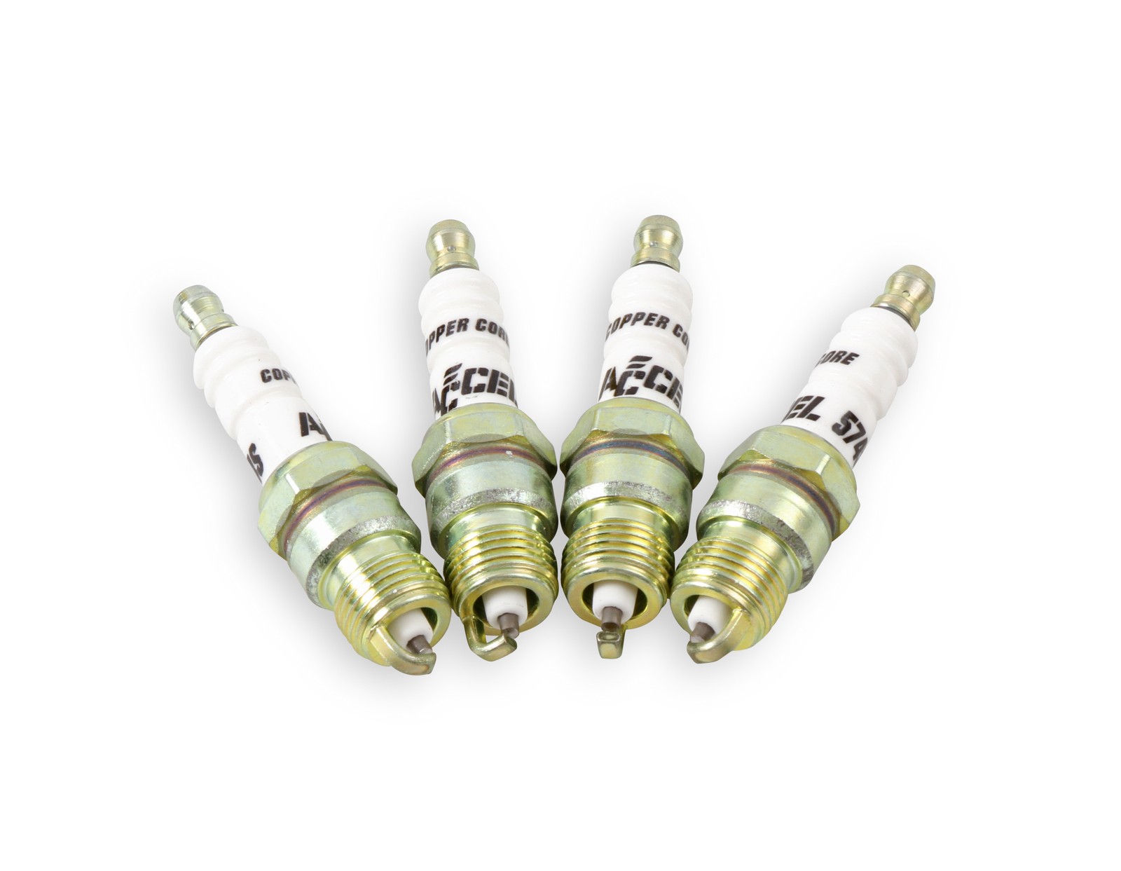 ACCEL 8198 Performance U-Groove Resistor Header Spark Plug 8PC 0574S