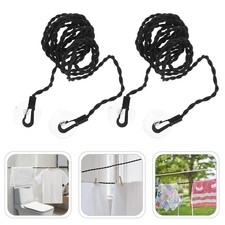 2 Pcs Travel Clothesline Cord Multifunctional Portable for Camping
