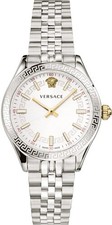 Versace VEHU00320 Hellenyium silver gold Stainless Steel Women's Watch NEW