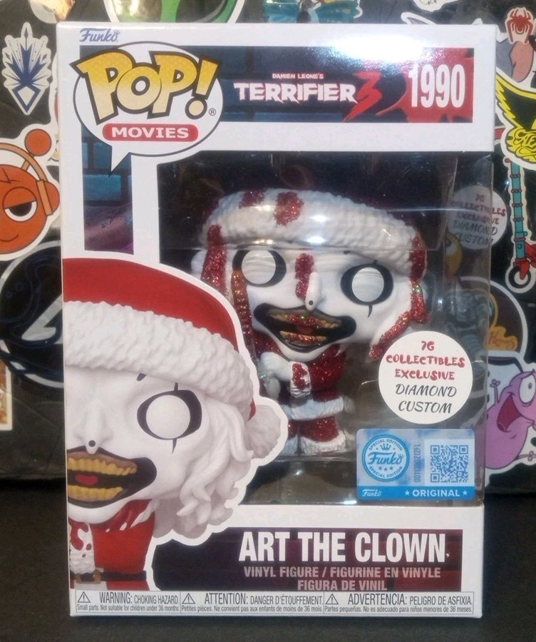 Funko Pop! (DIAMOND) Terrifier 3 ART THE CLOWN (Santa) #1990