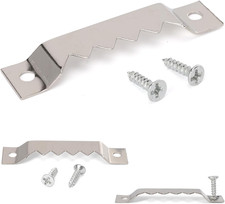 50 Pack Large Sawtooth Picture Hangers, Heavy Sawtooth Hangers with Screws for H