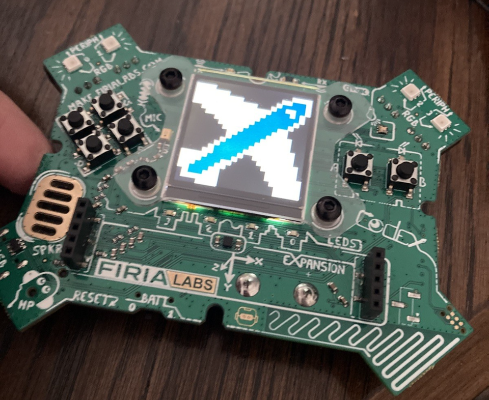 Codex Firia Labs Firia Labs Codex Dev Board with LCD display. Python/Game Programming ...