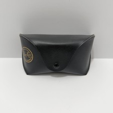 Ray Ban Genuine Black Sunglasses Eyeglasses Luxotica Case Snap Closure Belt Loop
