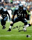 WALTER JONES SIGNED 8X10 PHOTO BECKETT BAS COA SEATTLE SEAHAWKS HOF 5