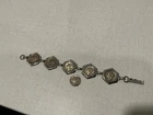 Lot Of 6 Wartime 90% Sliver Mercuri Dimes Bracelet.