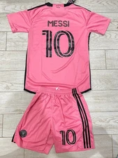 Kids Inter CF Miami Lionel Messi Jersey US Youth Size Soccer Team Sports S M L