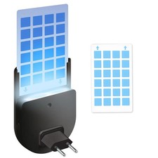 .Flying Insect Trap Indoor Plug-in Bug Catcher Zapper Light With 1pc Sticky Pads