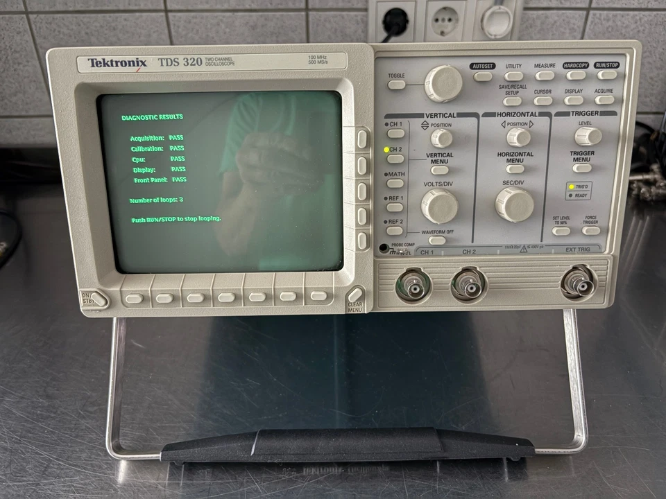 Tektronix TDS320 Oszilloskop 100MHz 6Monate Garantie - Bild 3 von 4